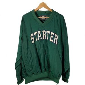 Pine Green STARTER Windbreaker Pullover